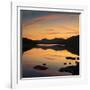 View of the Snowdon Horseshoe at Sunset from Llynau Mymbyr, Capel Curig, Wales, UK, Europe-Ian Egner-Framed Photographic Print