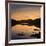 View of the Snowdon Horseshoe at Sunset from Llynau Mymbyr, Capel Curig, Wales, UK, Europe-Ian Egner-Framed Photographic Print