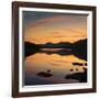 View of the Snowdon Horseshoe at Sunset from Llynau Mymbyr, Capel Curig, Wales, UK, Europe-Ian Egner-Framed Photographic Print