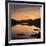 View of the Snowdon Horseshoe at Sunset from Llynau Mymbyr, Capel Curig, Wales, UK, Europe-Ian Egner-Framed Photographic Print