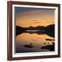 View of the Snowdon Horseshoe at Sunset from Llynau Mymbyr, Capel Curig, Wales, UK, Europe-Ian Egner-Framed Photographic Print