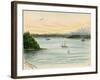 View of the Sound From Seattle-Alfred Downing-Framed Giclee Print