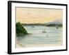 View of the Sound From Seattle-Alfred Downing-Framed Giclee Print