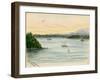 View of the Sound From Seattle-Alfred Downing-Framed Giclee Print