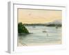 View of the Sound From Seattle-Alfred Downing-Framed Giclee Print