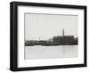 View of the South Bank Between Blackfriars and Waterloo Showing the Oxo Tower, London, 1935-null-Framed Photographic Print