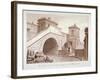 View of the South End of Southwark Bridge from Bankside, Southwark, London, 1828-John Chessell Buckler-Framed Giclee Print