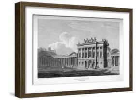 View of the South Front of the Bank of England, City of London, 1814-James Stewart-Framed Giclee Print