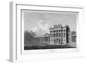 View of the South Front of the Bank of England, City of London, 1814-James Stewart-Framed Giclee Print