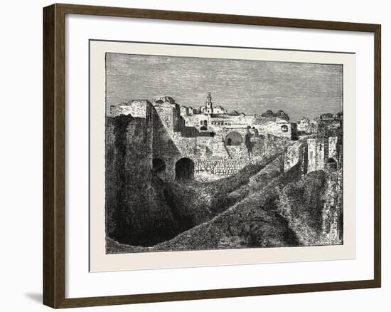 View of the Southern Ramparts of Jerusalem. the Capital of Israel-null-Framed Giclee Print