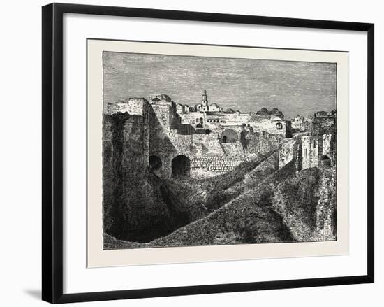 View of the Southern Ramparts of Jerusalem. the Capital of Israel-null-Framed Giclee Print