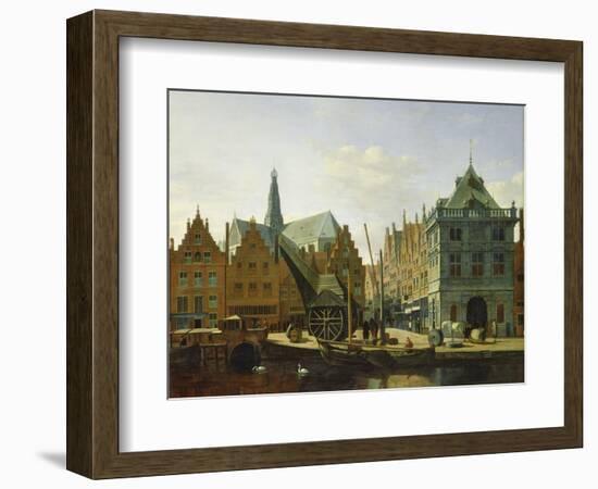 View of the Spaarne at Haarlem, 1667-Gerrit Adriaensz Berckheyde-Framed Giclee Print