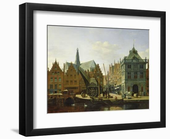 View of the Spaarne at Haarlem, 1667-Gerrit Adriaensz Berckheyde-Framed Giclee Print