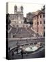 View of the Spanish Steps or Scalinata, Designed by Francesco de Santis-null-Stretched Canvas