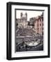 View of the Spanish Steps or Scalinata, Designed by Francesco de Santis-null-Framed Giclee Print