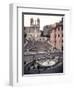 View of the Spanish Steps or Scalinata, Designed by Francesco de Santis-null-Framed Giclee Print