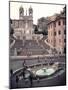 View of the Spanish Steps or Scalinata, Designed by Francesco de Santis-null-Mounted Giclee Print