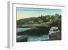 View of the Sphinx Head Cave - La Jolla, CA-Lantern Press-Framed Art Print