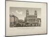 View of the Square of the Church of Saint-Sulpice-Henri Courvoisier-Voisin-Mounted Giclee Print