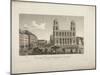 View of the Square of the Church of Saint-Sulpice-Henri Courvoisier-Voisin-Mounted Giclee Print