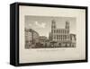 View of the Square of the Church of Saint-Sulpice-Henri Courvoisier-Voisin-Framed Stretched Canvas