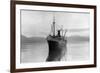 View of the SS Alaska in the Bay - Cordova Bay, AK-Lantern Press-Framed Premium Giclee Print