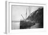 View of the SS Northwestern Steamer - Seward, AK-Lantern Press-Framed Art Print