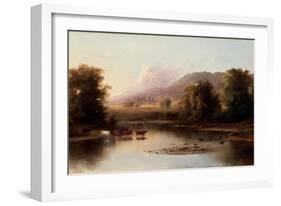 View of the St. Anne's River, 1870-Robert Scott Duncanson-Framed Giclee Print