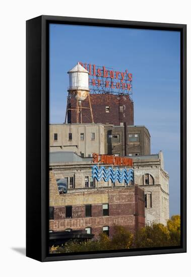 View of the St Anthony Main Area, Minneapolis, Minnesota, USA-Walter Bibikow-Framed Stretched Canvas