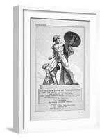 View of the Statue of Achilles, Hyde Park, London, 1822-J Mills-Framed Giclee Print