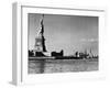 View of the Statue of Liberty and the Sklyline of the City-Margaret Bourke-White-Framed Photographic Print