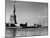 View of the Statue of Liberty and the Sklyline of the City-Margaret Bourke-White-Mounted Photographic Print