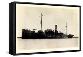 View of the Steamer Cragness Looking Battered-null-Framed Stretched Canvas