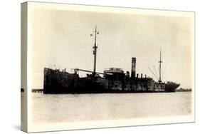 View of the Steamer Cragness Looking Battered-null-Stretched Canvas