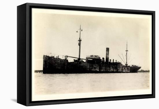 View of the Steamer Cragness Looking Battered-null-Framed Stretched Canvas