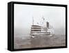 View of the Steamship "C.W. Morse", Presumably on the Hudson River Near West Point Upon the Visit…-Byron Company-Framed Stretched Canvas