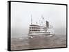 View of the Steamship "C.W. Morse", Presumably on the Hudson River Near West Point Upon the Visit…-Byron Company-Stretched Canvas