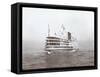 View of the Steamship "C.W. Morse", Presumably on the Hudson River Near West Point Upon the Visit…-Byron Company-Framed Stretched Canvas