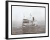 View of the Steamship "C.W. Morse", Presumably on the Hudson River Near West Point Upon the Visit…-Byron Company-Framed Giclee Print