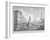 View of the Stocks Market in Poutry, City of London, in the Year 1738-Henry Fletcher-Framed Giclee Print