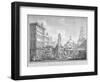 View of the Stocks Market in Poutry, City of London, in the Year 1738-Henry Fletcher-Framed Giclee Print