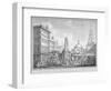 View of the Stocks Market in Poutry, City of London, in the Year 1738-Henry Fletcher-Framed Giclee Print