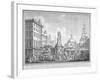 View of the Stocks Market in Poutry, City of London, in the Year 1738-Henry Fletcher-Framed Giclee Print