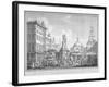 View of the Stocks Market in Poutry, City of London, in the Year 1738-Henry Fletcher-Framed Giclee Print