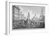 View of the Stocks Market, Poultry, City of London, 1753-Henry Fletcher-Framed Giclee Print