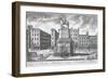 View of the Stocks Market, Poultry, Looking from the West, City of London, 1700-null-Framed Giclee Print