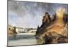 View Of The Stone Walls-Karl Bodmer-Mounted Giclee Print