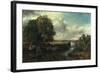 View of the Stour Near Dedham, 1822-John Constable-Framed Giclee Print