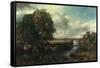 View of the Stour Near Dedham, 1822-John Constable-Framed Stretched Canvas