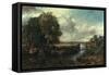 View of the Stour Near Dedham, 1822-John Constable-Framed Stretched Canvas